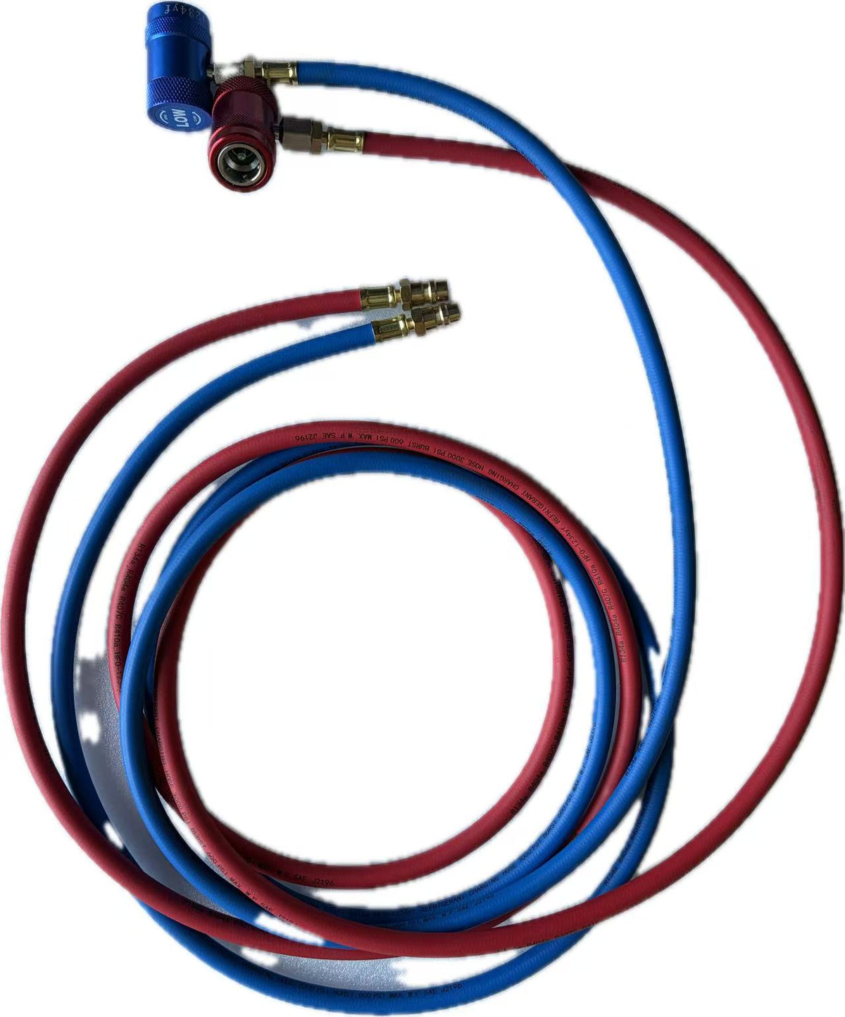 Hoses with 1234YF couplers for AC-Dual Pro machine