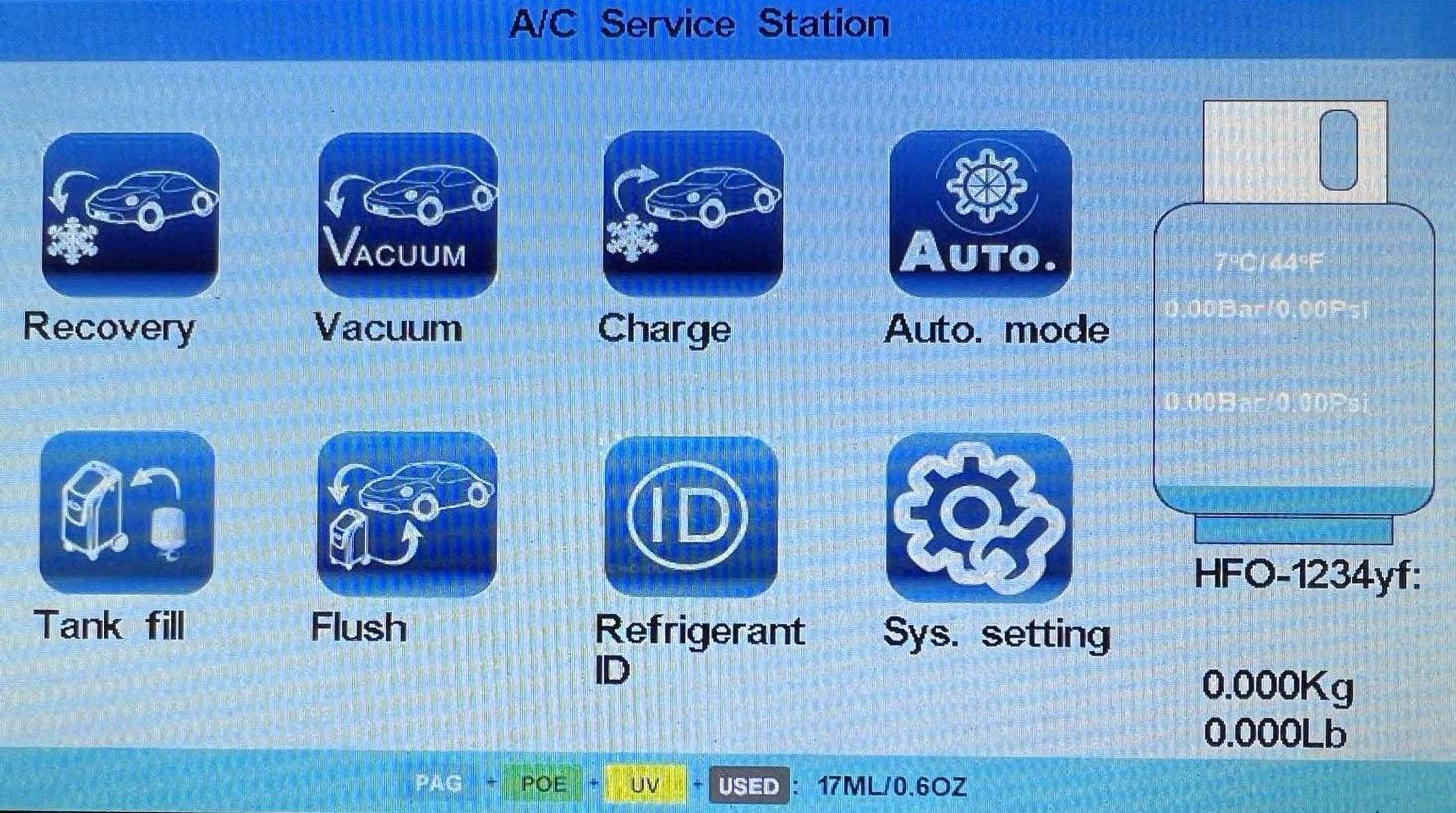 New SAE Certified Advanced 1234YF AC Recovery and Recharge Machine with Identifier - airtekproducts