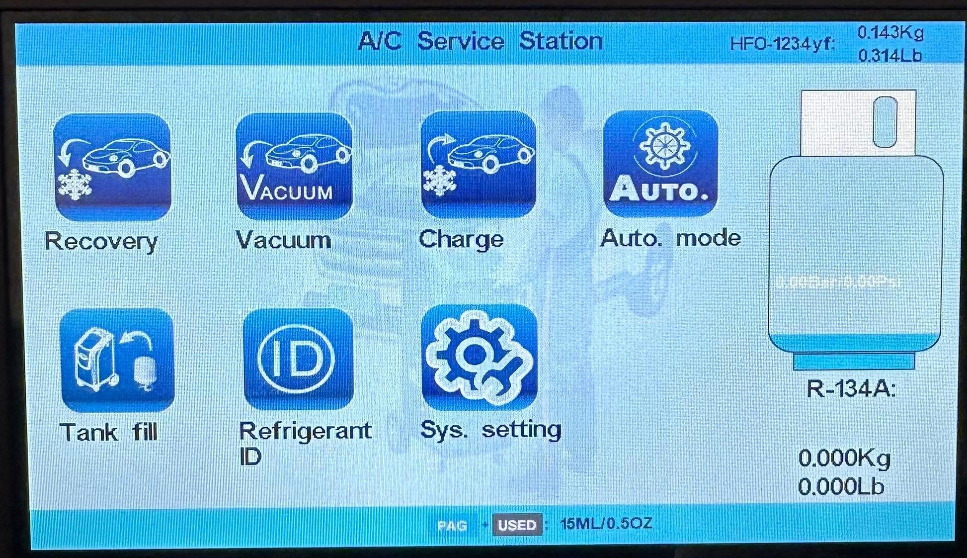 AIRTEK New Fully Automatic R-134A & 1234YF Recovery & Recharge DUAL AC machine with 1234yf Identifier - Touch Screen - airtekproducts