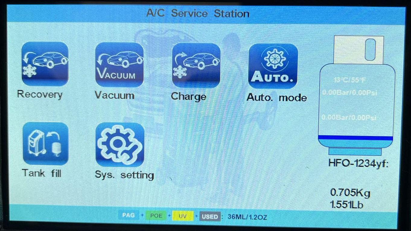 AIRTEK 2020 Fully Automatic 1234YF Recovery Recharge AC Machine